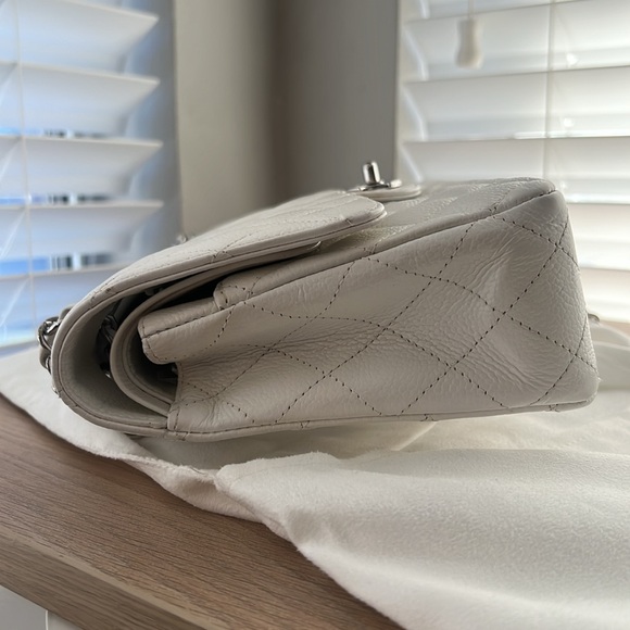 CHANEL Medium Classic Caviar SHW white caviar - Picture 14 of 14